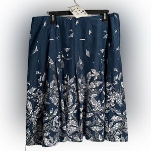 LK Bennett Teal and White Skirt